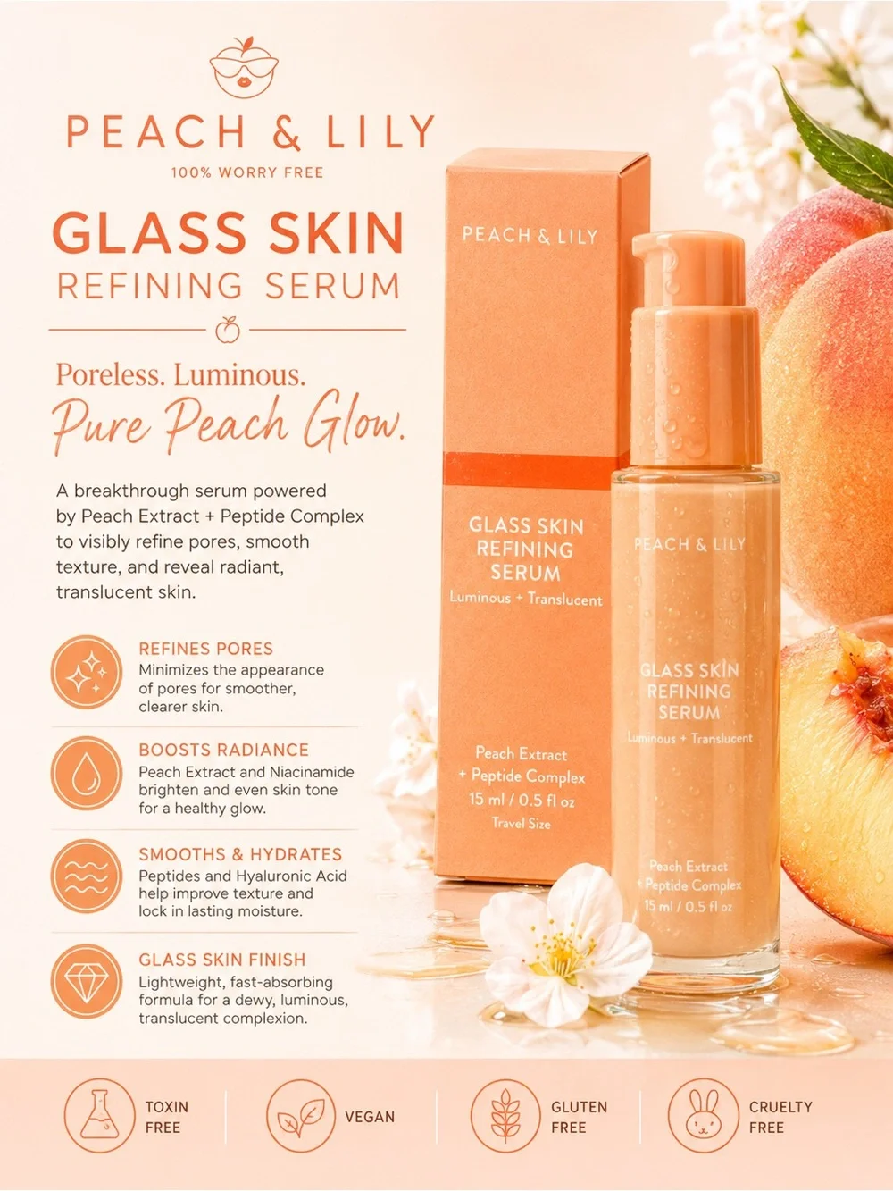 Peach & Lily Glass Skin Refining Serum — Peach